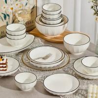 ราคา ถ้วย จาน ชาม เซรามิกสีขาว(ฟักทอง)เรียบหรู ดูดี เข้าไมโครเวฟได้ (28880412856)