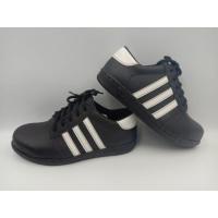 ราคา รองเท้าเซฟตี้แฟชั่นหัวเหล็ก สีดำแถบขาว (7919006427)