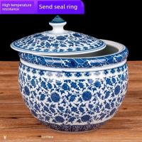 ราคา ถังข้าวสาร ถังข้าวเซรามิกถังเก็บน้ำพร้อมฝาถังน้ำมันหมูโถไวน์ข้าวปิดผนึกถังเก็บ10ชิ้น20ขวดผักดอง (51654157606)