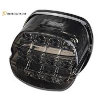 ราคา [hzsbckjyxgs1]รถจักรยานยนต์สีดํา LED ไฟท้ายเบรคป้ายทะเบียนด้านหลังโคมไฟสําหรับถนน 99-17 FXDL (52705652308)