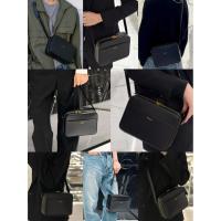 ราคา 100% ของแท้แบรนด์ YSL ด้านหน้าโลโก้หนังกระเป๋าสะพาย (48103176021)