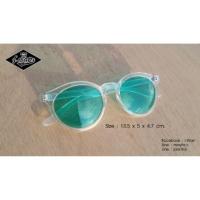 ราคา แว่นตาทรงวินเทจเลนส์สีเขียวกรอบใส (31074044)