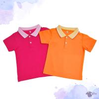 ราคา เสื้อโปโลเด็กสีชมพูเข้ม แขนสั้น สีชมพูเข้ม ขลิบขาว-ชมพู เสื้อโปโลเด็กสีส้ม คอปกเด็ก สีส้ม ปกส้มอ่อนขลิบขาว-ส้ม เสื้อโ... (18380605513)
