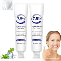 ราคา Hydroxyapatite Toothpaste, Whitening Toothpaste, Hydroxyapatite Toothpastes for Enamel Protection and Tooth Strengthening, White Tooth Repair, Fresh Mouth, Fluoride Free (2pcs) (48254167780)