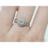 ราคา 65Carat - แหวนเพชรแท้ เพชรน้ำ100 เพชรรวม 0.40กะรัต ทอง9K{37.5%} รหัสR19 (27817867308)