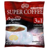 ราคา Super Coffee ซุปเปอร์ กาแฟ 3อิน1คอฟฟี่มิกซ์20ก.x25ซอง (2369502738)