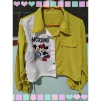 ราคา เสื้อเชิ้ตแขนยาวสีทูโทน (7289515603)