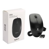 ราคา Logitech B100 Optical Mouse USB เมาส์ (Black) (28333975080)