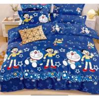 ราคา ชุดเครื่องนอนลายการ์ตูน+โดเรม่อน+ ขนาด 3.5,5,6 ฟุต ผ้าปูที่นอน+ผ้านวม (25510465376)