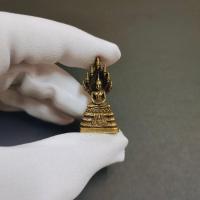 ราคา 1 พระปางนาคปรก พระประจำวันเกิด วันเสาร์ พระปางนาคปรก เนื้อทองเหลือง บูชาเสริมดวงชะตา (55752849537)