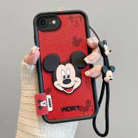 ราคา เคส iPhone 6 เคส iPhone 6s เคส Textured Leather Cute เข้ากันได้กับ Mickey Case Minnie Pattern Cute Soft Phone Case BB-BQGZ (43627233041)