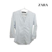 ราคา Zara(XS) เสื้อเชิ้ตแขนยาว คอวี (9370564428)