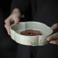 ราคา ทองเหลืองวินเทจเก่าหม้อผู้รับสัญญามือวาดแดนดิไลอันสูงเท้าแห้งถาดฟองเก็บน้ําถาดน้ําชา [ก381] (44900864884)