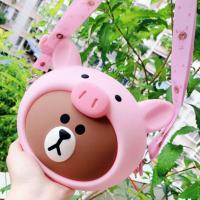 ราคา กระเป๋าหัวหมี Brown Line Friends (ภาพจริง) (25082811075)