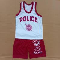 ราคา (ราคา/ตัว) ชุดเสื้อกล้ามเด็ก POLICE + กางเกงขาสั้นผ้าไมโครเย็น ระบายอากาศดี ใส่สบายไม่ระคายผิว (9 เดือน-2 ขวบ) Stock-12 (44358283001)