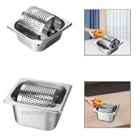 ราคา [คีโซโต2] เครื่องกระจาย เนยลูกกลิ้งเนยล้ออุปกรณ์เสริมทําความสะอาดง่ายซอสกระจายลูกกลิ้งเครื่องมือทําอาหารสแตนเลสสําหรับอาหารเช้า (57702415066)