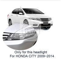 ราคา 1set(2pcs) ไฟหน้าฝาครอบสําหรับ HONDA CITY 2009 2010 2011 2012/ไฟหน้าเลนส์โปร่งใส (24541661547)