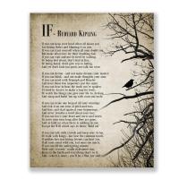 ราคา 1 Piece Poster Rudyard Kipling Poem Literature Prints Motivational 'If' Quotes Poster Inspirational Wall Art Canvas Painting for Home Decor (29305627671)