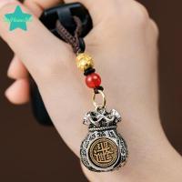 ราคา [Sea-t] Vintage Cuproniel Alloy Wallet Mens Fortune Car Key Ring Womens Bapa Charms Luy Jewelry (55405390039)