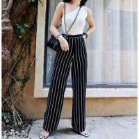 ราคา กางเกงลายริ้ว ผ้าฮานาโกะ (1458674684)