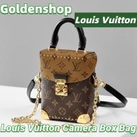 ราคา หลุยส์วิตตอง Louis Vuitton Camera Box Bagกระเป๋าสะพาย LV จริง สินค้าขายร้อน (29977837720)