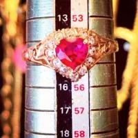 ราคา แหวนนากแท้ 40% ฝังพลอย + ใบรับประกัน (2156427207)