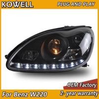 ราคา Car Styling for Mercedes Benz W220 Headlamp 2002-2005 W220 Headlight S280 S320 S500 S600 S350 Benz (52654417716)