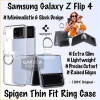 ราคา Samsung Galaxy Z Flip 4 Spigen Thin Fit Ring Clear Hard Casing Cover Original New (40321073435)