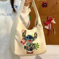 ราคา 2025 กระเป๋าผ้าใบสำหรับนักเรียน กระเป๋าสะพายไหล่เดี่ยว ลายการ์ตูนสติช ความจุขนาดใหญ่ กระเป๋าสำหรับเดินทาง กระเป๋าโรงเรียนหญิง ♥ ♥ (27680883671)