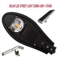 ราคา โคมไฟถนนโซล่าร์เซลล์ขนาด 30 วัตต์ COBRA 30W + STAND (1998) (23555828416)