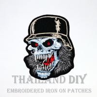 ราคา ☠ ตัวรีดติดเสื้อ งานปัก ลาย หัวกะโหลก ทหาร หน้าผี ปีศาจ สัญลักษณ์ Ghost Army Skull Patch WOP DIY ตัวรีด อาร์มติดเสื้อ (12866987968)