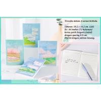 ราคา Aesthetic Notebook A6 Aesthetic Natural Notebook Mini Romantic Road Ruled Notebook A6 (29487916567)