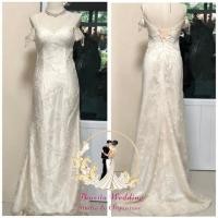 ราคา ชุดแต่งงาน/ถ่ายพรีเวดดิ้ง มือสองสภาพดีมาก สีขาว (2830723916)