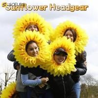 ราคา SOEURS หมวกดอกทานตะวันปาร์ตี้, หมวกสไตล์ตลกหมวกดอกทานตะวัน, แต่งตัวน่ารักที่คาดผมตลกหมวกดอกทานตะวันสีเหลือง Headpiece โรงเรียน Play (55754969814)