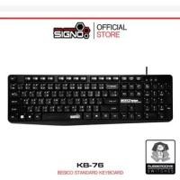 ราคา SIGNO Standard Keyboard รุ่น KB-76 (คีย์บอร์ด) สีดำ (42500133930)