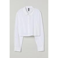 ราคา เสื้อเชิ้ตครอป สีขาว h&m (22748346197)