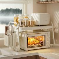 ราคา ห้องครัวชั้นวางเตาอบไมโครเวฟชั้นวางเตาอบเคาน์เตอร์มัลติฟังก์ชั่ครัวเรือนหม้อหุงข้าวเครื่องครัวอุปกรณ์จัดเก็บวงเล็บ (27144160309)