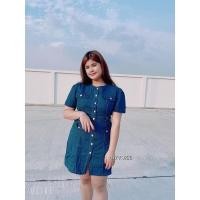 ราคา สาวอวบ เดรสสาวอวบ เดรสยีนส์ งานป้าย love lady อก 44 46 (12075688010)