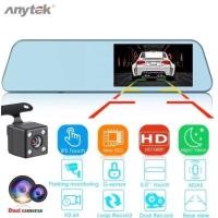 ราคา SP MOBILE กล้องกระจกติดรถยนต์ รุ่นใหม่ Anytek A6 กล้องหน้าหลัง ระบบสัมผัส ขนาดจอ 5 นิ้ว FHD 1080P (13646096743)