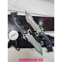 ราคา อุปกรณ์เดินป่า มีด มีดพก มีดพกใบตาย Smith&Wesson รุ่น SHADOW BLADE R22 ใบเลสด้ามดำ พร้อมเข็มทิศ (28317131312)