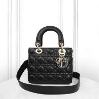 ราคา สินค้าแท้มือสอง กระเป๋า Dior Princess Diana กระเป๋าถือ กระเป๋าสะพายข้างผู้หญิง กระเป๋าสีดำ (43301183007)