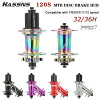 ราคา HASSNS - ดุมล้อจักรยานเสือภูเขา ฮับ Pro7 MTB สำหรับ 32 และ 36 หลุม ดุมล้อหลัง บูชจักรยาน Noisy Cube รองรับ 12, 11, 10, 9, 8, และ 7 ความเร็ว (42728165931)