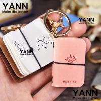 ราคา YANN PU Journal พวงกุญแจ,มินิแบบพกพาไดอารี่หนังนุ่มกระเป๋าเป้สะพายหลัง Charm Notebook,แบบพกพา Daily Planner Compact Pocket-Sized พวงกุญแจโน๊ตบุ๊ค (49855216059)