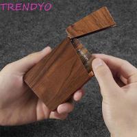 ราคา TRENDYO วอลนัทผู้ถือบัตรธุรกิจ,กล่องเก็บนามบัตรแบบพกพาไม้เนื้อแข็ง,มืออาชีพบางกระเป๋าขนาดแม่เหล็กปิดธุรกิจบัตรออแกไนเซอร์ใช้ธุร (56804839977)