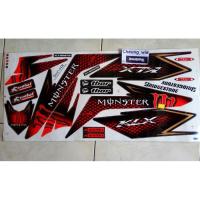 ราคา MERAH Body สติ๊กเกอร์แถบ kawasaki klx 150 old monster acrbis red (43705785259)