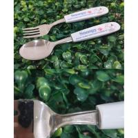 ราคา ช้อนส้อมเล็กพกพา สนูปี้ Snoopy Stainless Steel Japan (44903702272)