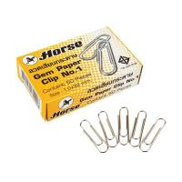 ราคา ลวดเสียบ กลม 50อัน/กล่อง ตราม้า Horse gem paper clip No.1 (4434740043)