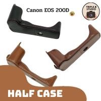 ราคา (ขายถูก) เคสกล้องแคนนอน Half case Canon EOS 200D เคสหนัง PU ราคาถูก (19781342201)