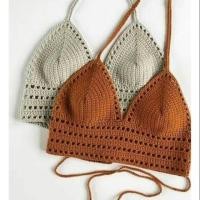 ราคา บิกินี่ถัก bikini crochet บราถัก งานถักมือสวยๆ รับถักงานตามแบบนะค่ะ (4509417936)