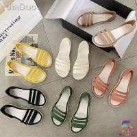 ราคา ❄F2 พร้อมส่ง รองเท้ายางนิ่ม แบบหุ้มข้อ แต่งคาด 3 สาย ไซส์ 36-41 (231) (10264340284)